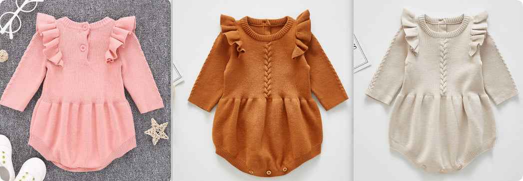 Baby cotton romper