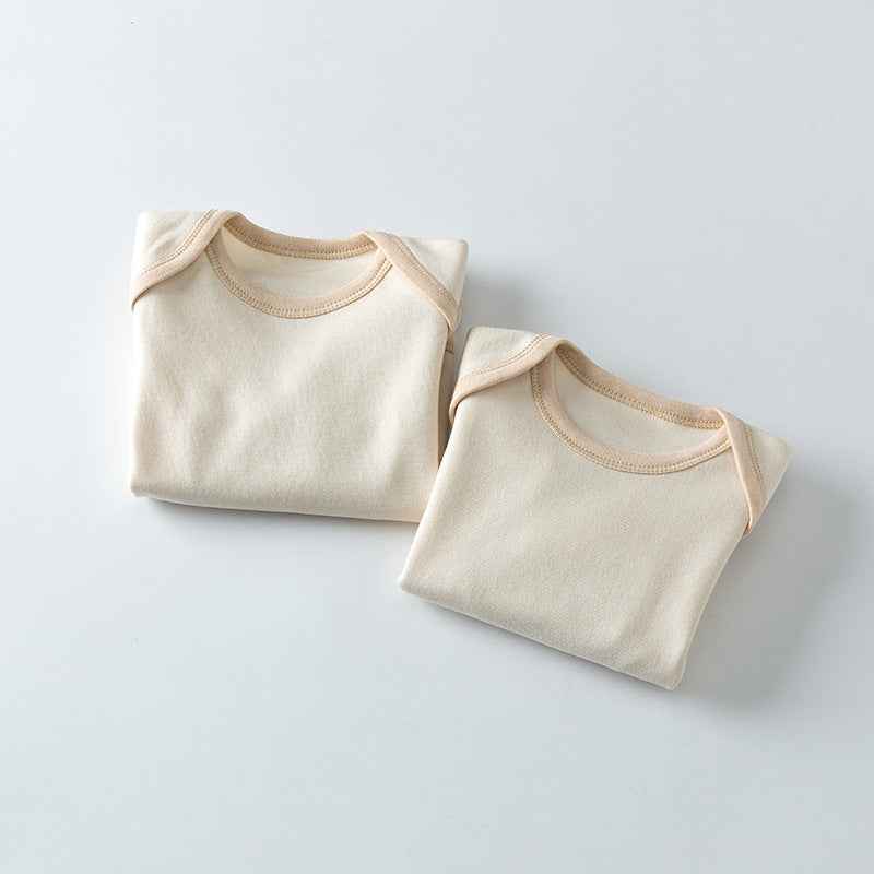 Custom Printed Bio Cotton Organic Baby Rompers Plain Baby Onesie Long Sleeves Manufacturer Organic Baby Clothing
