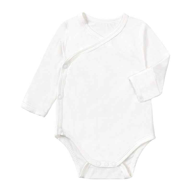 Baby Bamboo Fiber Long Sleeve Baby Bodysuit Jumpsuit