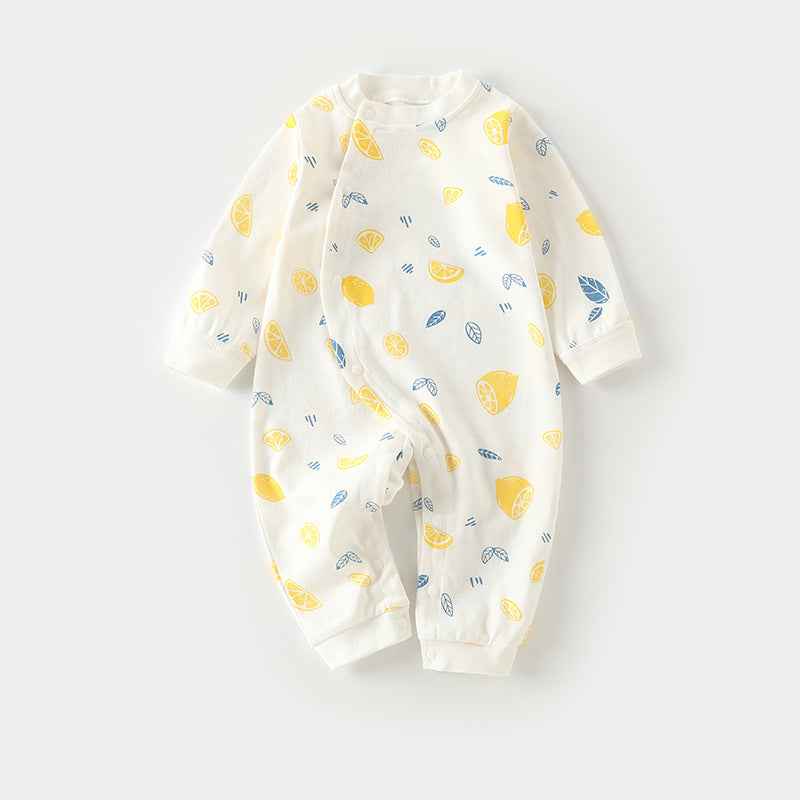 Autumn Thin Baby Pajamas And Baby Onesies