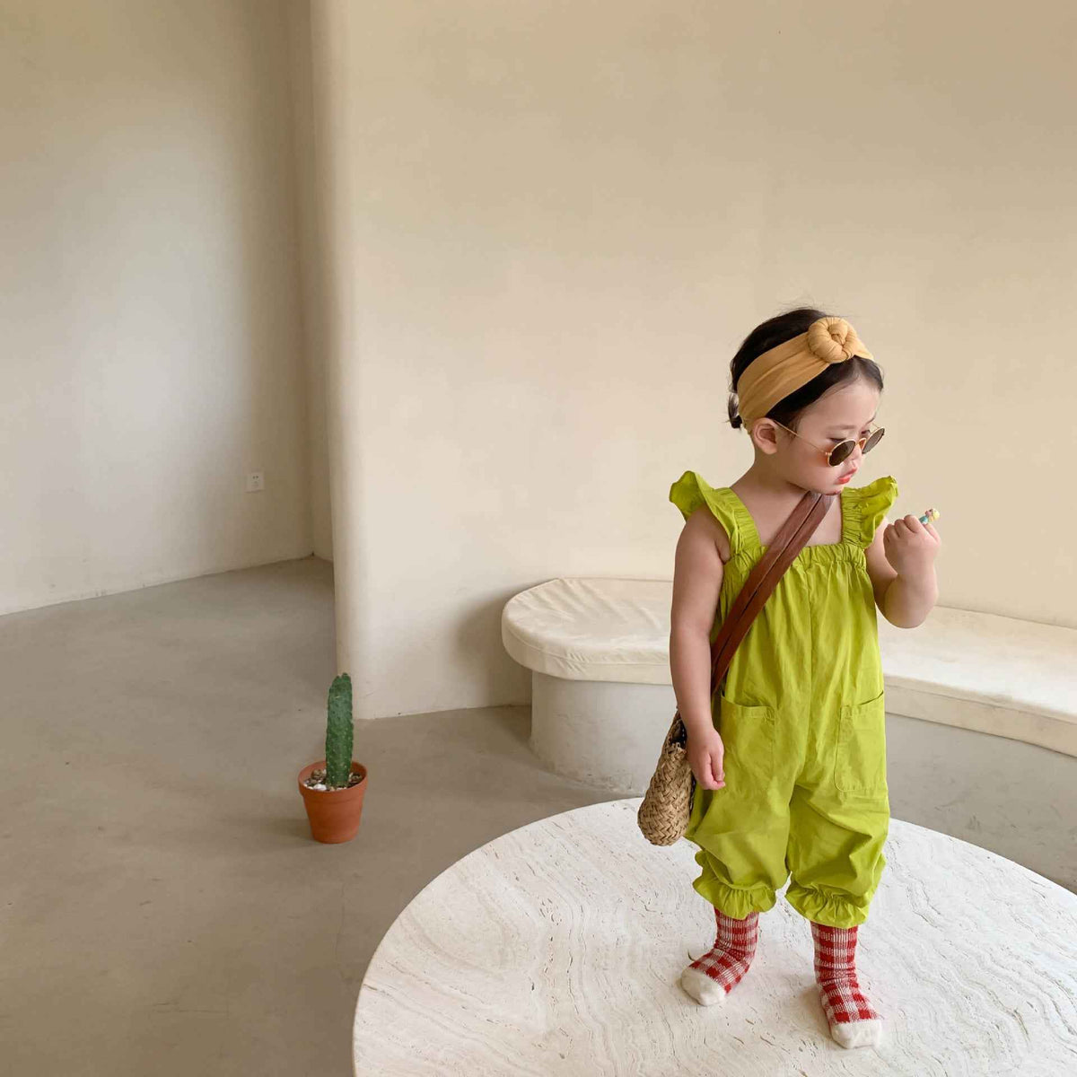 Children's Clothing Summer New Pants Korean Girls Jumpsuit Children's Summer Sling Jumpsuit