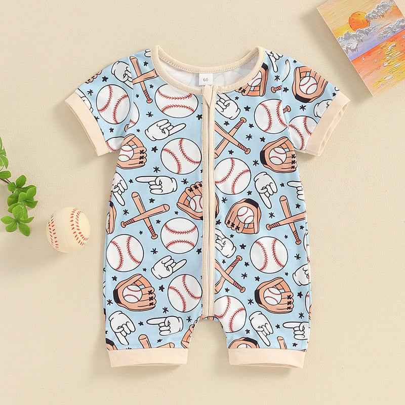 Baby Summer Short-sleeve Onesie Thin-style Newborn Clothing