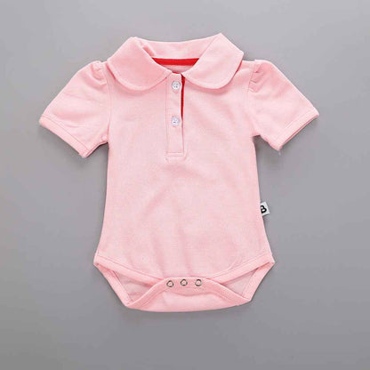 POLO Lapel Short Sleeve Triangle Baby Clothing