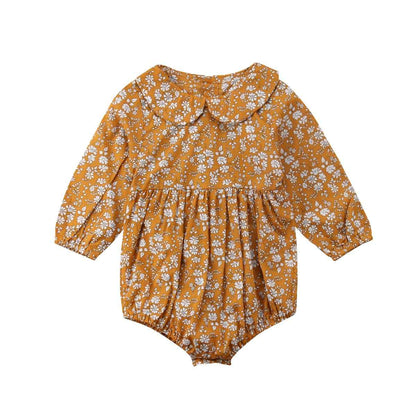 Newborn Baby Girls Clothing Infant Baby Girls Floral Rompers Long Sleeve Autumn Clothes Jumpsuit Playsuit
