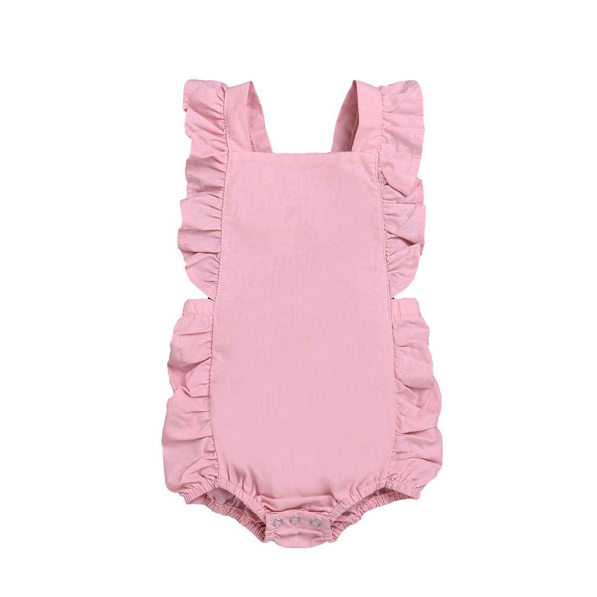 Children's Clothing Solid Color One Piece Triangle Romper