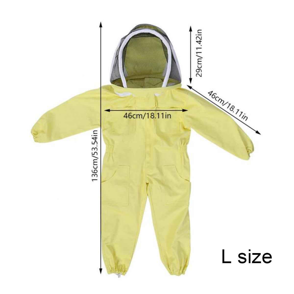 Yellow Cotton Children's One-piece Children's Bee-proof Clothing