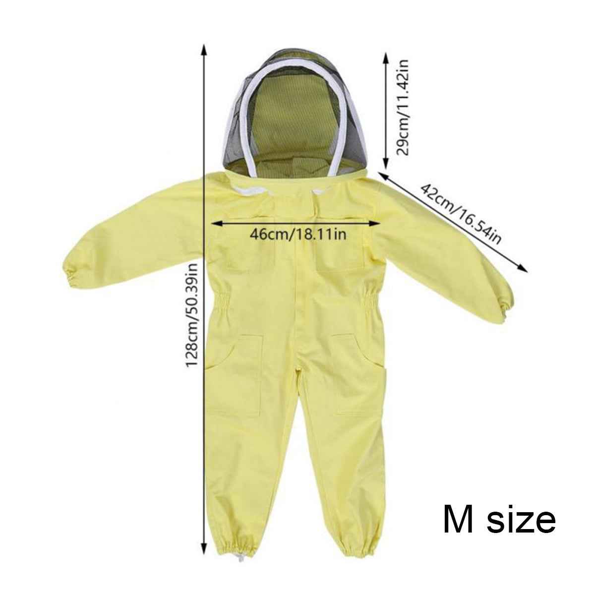 Yellow Cotton Children's One-piece Children's Bee-proof Clothing