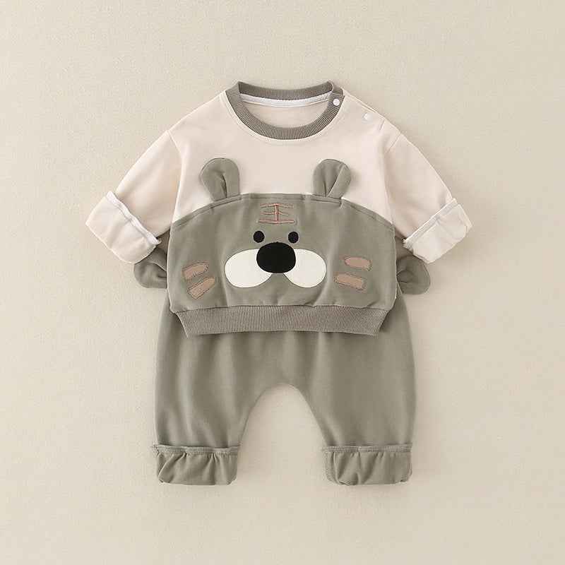Pure Cotton Romper Set For Boys Cute Childrens Clothing Baby Boy Outfits