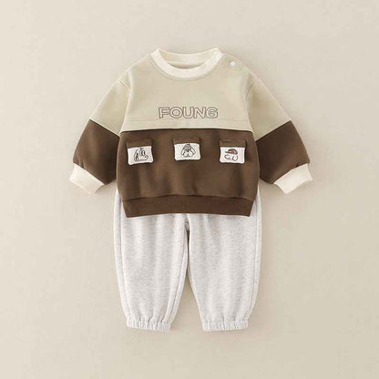 Pure Cotton Romper Set For Boys Cute Childrens Clothing Baby Boy Outfits
