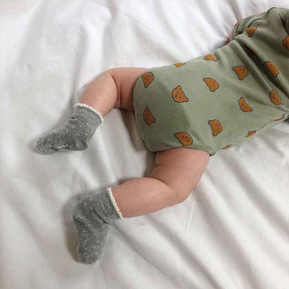 Children's Clothing Baby Onesies Summer Short-sleeved Fashion Printing Korean Home Leisure Climbing