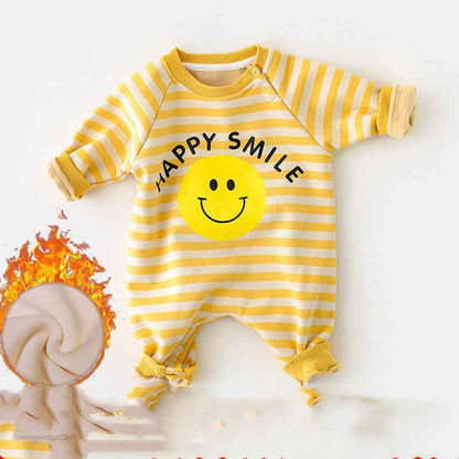 Baby Fall/winter Thickening One-Piece Baby Plus Velvet