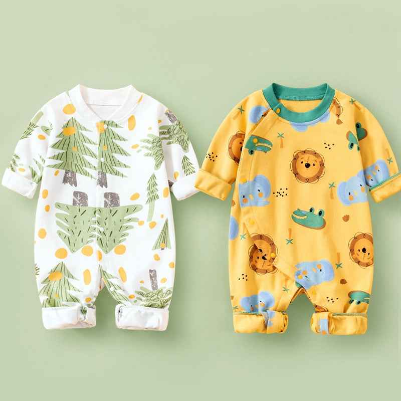 Cotton Long Sleeved Spring Clothing Children's Jumpsuit