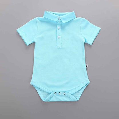POLO Lapel Short Sleeve Triangle Baby Clothing