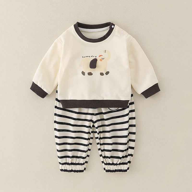 Pure Cotton Romper Set For Boys Cute Childrens Clothing Baby Boy Outfits