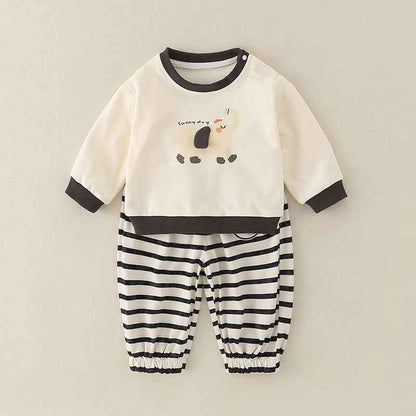 Pure Cotton Romper Set For Boys Cute Childrens Clothing Baby Boy Outfits