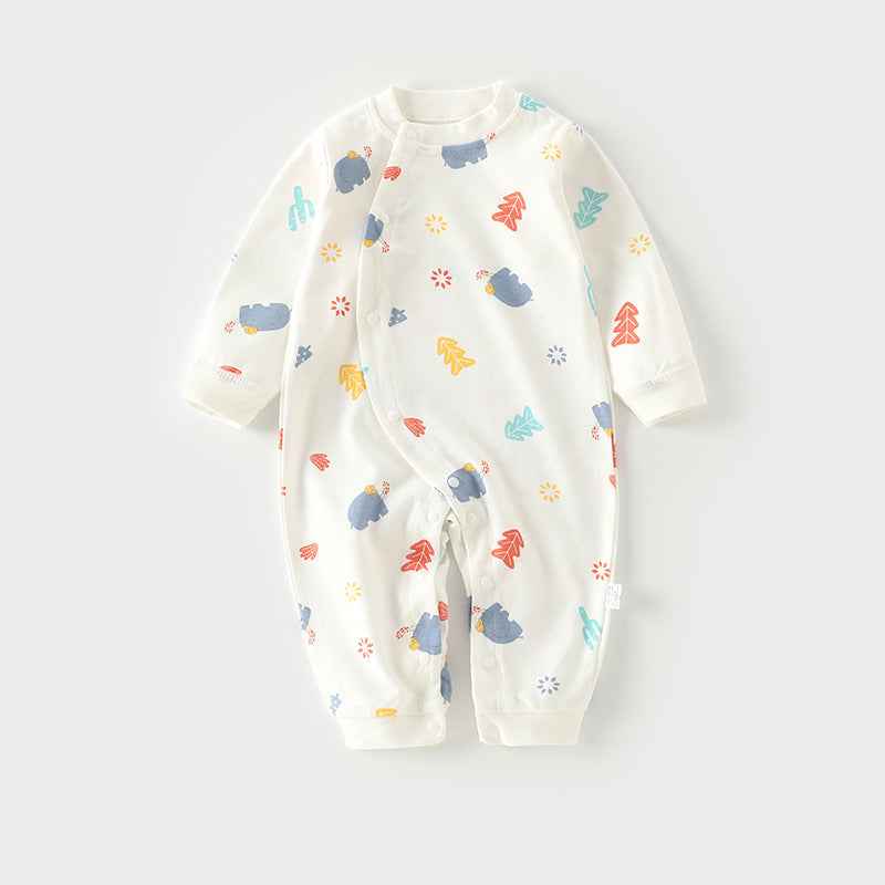Autumn Thin Baby Pajamas And Baby Onesies