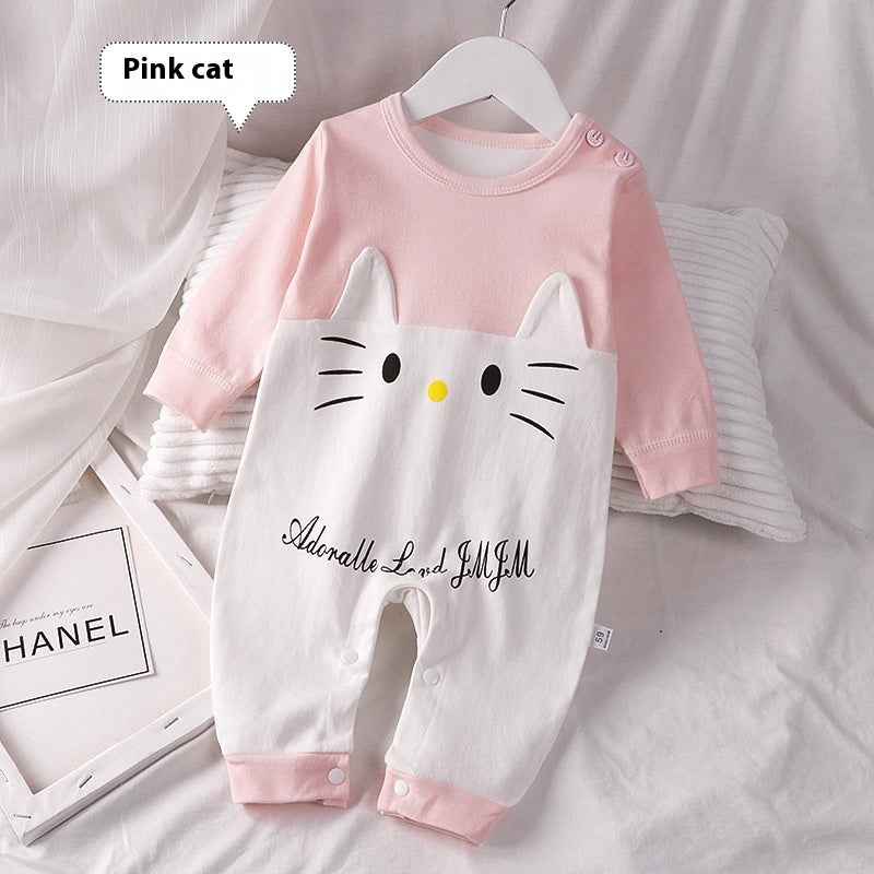 Autumn Clothing Pure Cotton Baby Rompers Pajamas