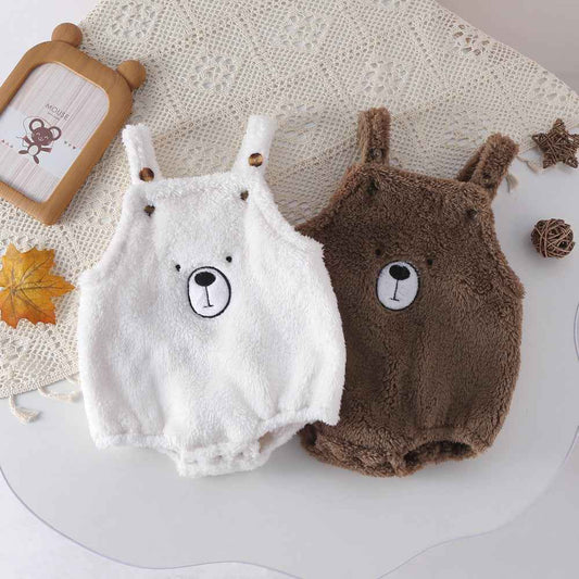 Children's Clothing Winter Infant Cute Little Bear Strap Jumpsuit