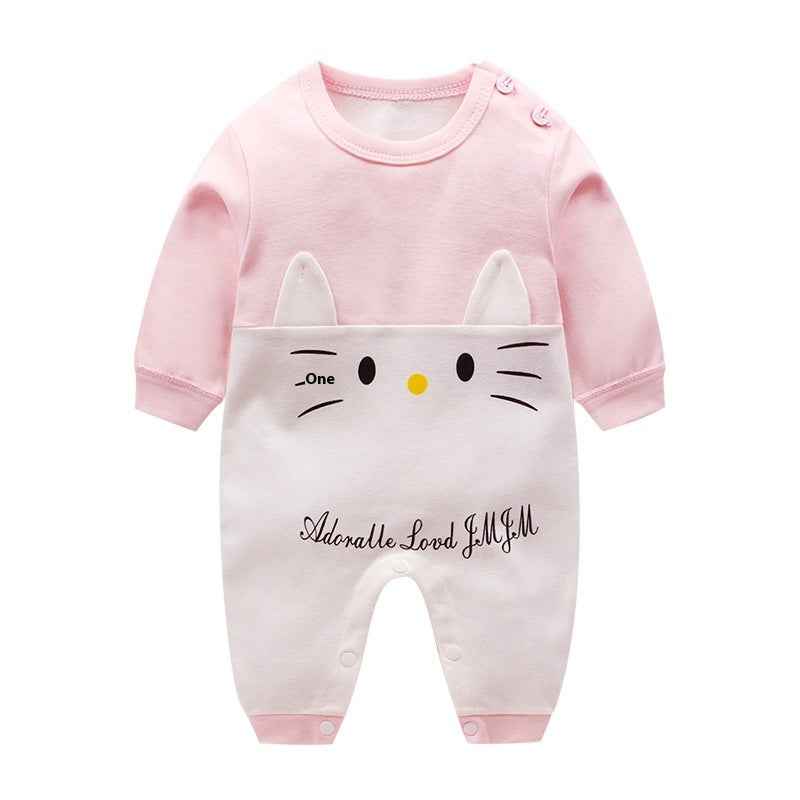 Autumn Clothing Pure Cotton Baby Rompers Pajamas