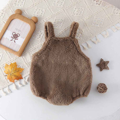 Children's Clothing Winter Infant Cute Little Bear Strap Jumpsuit