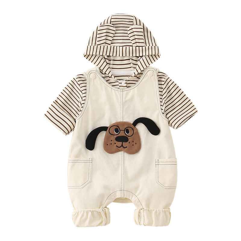 Pure Cotton Romper Set For Boys Cute Childrens Clothing Baby Boy Outfits