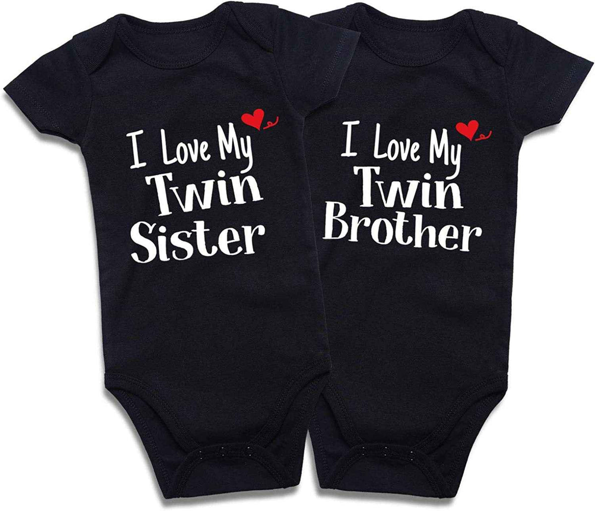 Cotton Baby Onesies 2-Pack - Short Sleeve Bodysuit for Newborn Twins - Soft Infant Clothing