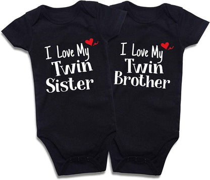 Cotton Baby Onesies 2-Pack - Short Sleeve Bodysuit for Newborn Twins - Soft Infant Clothing
