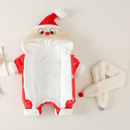 Baby New Year's Clothing Festive Winter Clothes Thicken Hundred Days Rompe