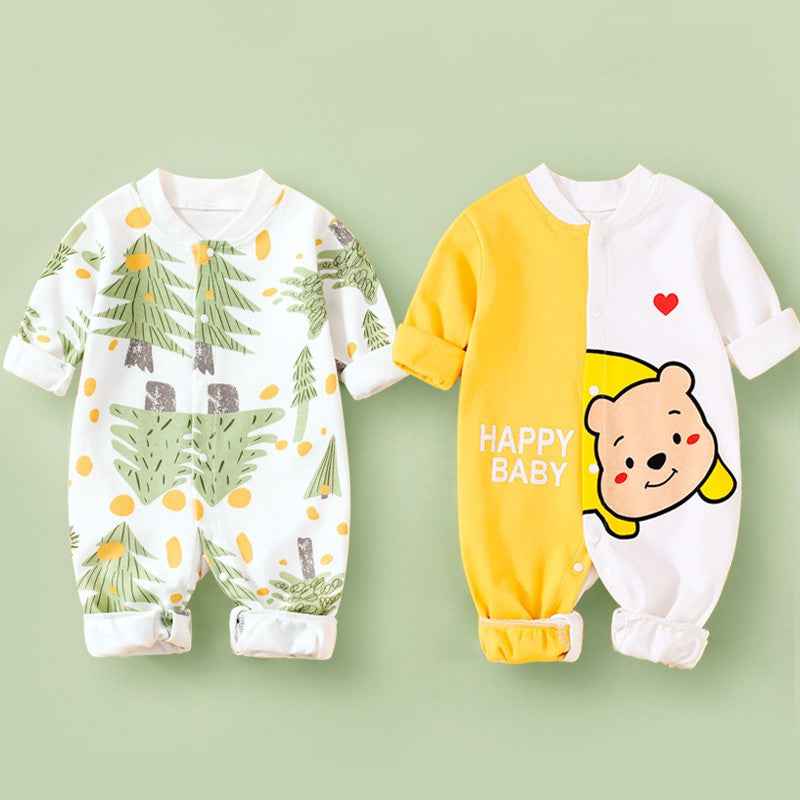 Cotton Long Sleeved Spring Clothing Children's Jumpsuit