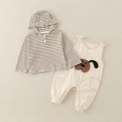 Pure Cotton Romper Set For Boys Cute Childrens Clothing Baby Boy Outfits