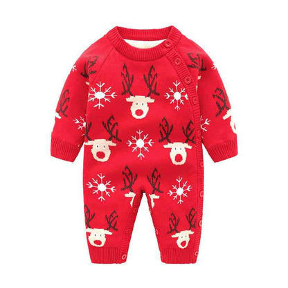 Newborn Baby Clothes Baby Crawling Clothes Thickening Out Baby Harness