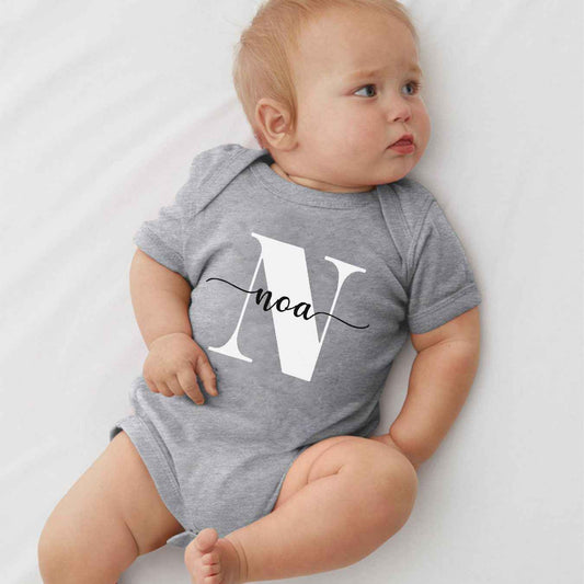 Personalized Baby Name Bodysuit Custom Newborn Clothing