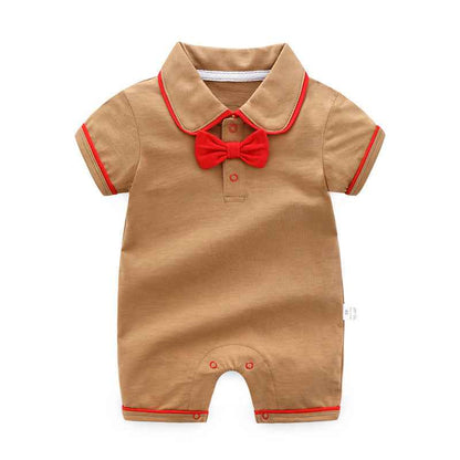 Baby Jumpsuit Thin Clothing Short Sleeve Crawler