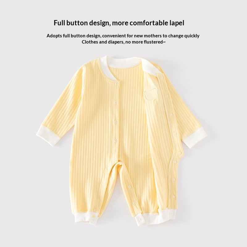 Infant Clothing Class A Pure Cotton Seamless Onesie Baby Pajamas Winter Underwear Crawling Suit