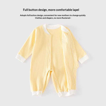 Infant Clothing Class A Pure Cotton Seamless Onesie Baby Pajamas Winter Underwear Crawling Suit
